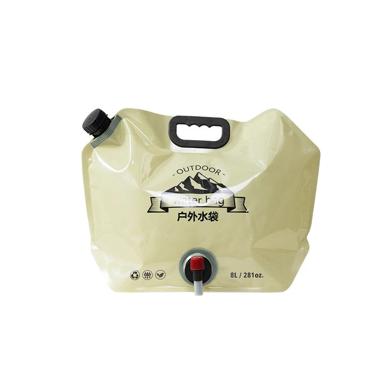 Collapsible Water Bag 7.5L/8L with Faucet - Camping Essential