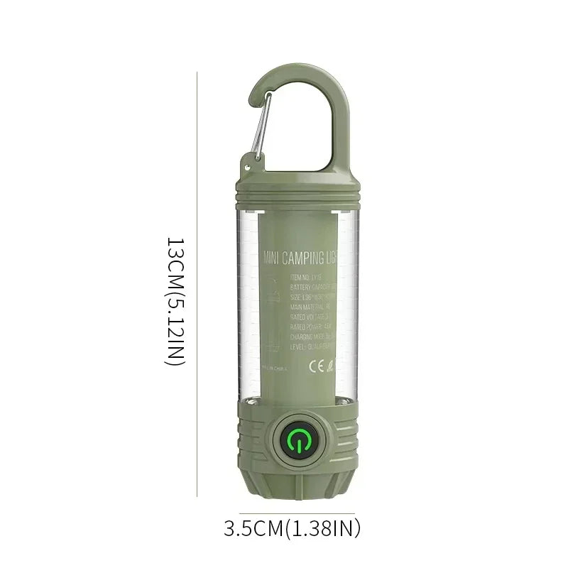 Outdoor Camping Lights Rechargeable Flashlights Multi Functional Outdoor LED Portable Night Lights Waterproof Travel Tent Light