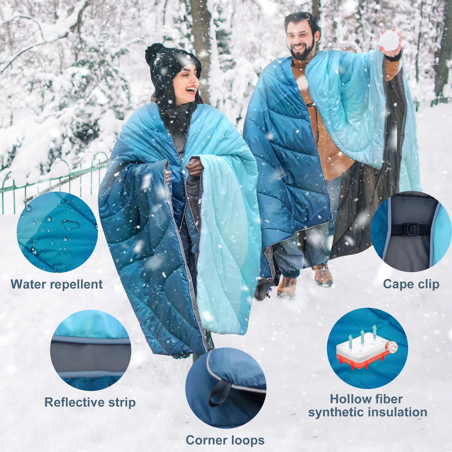 Camping Blanket - Waterproof 200x140cm - Cozy & Portable