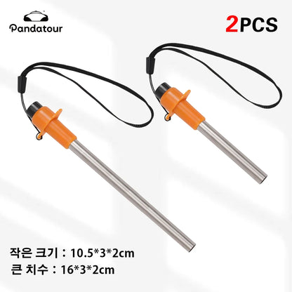 Pandatour 1PC Outdoor Camping Mini Electric Lighter Kitchen Household Stove Lgniter Stainless BBQ Piezo One Click Ignition