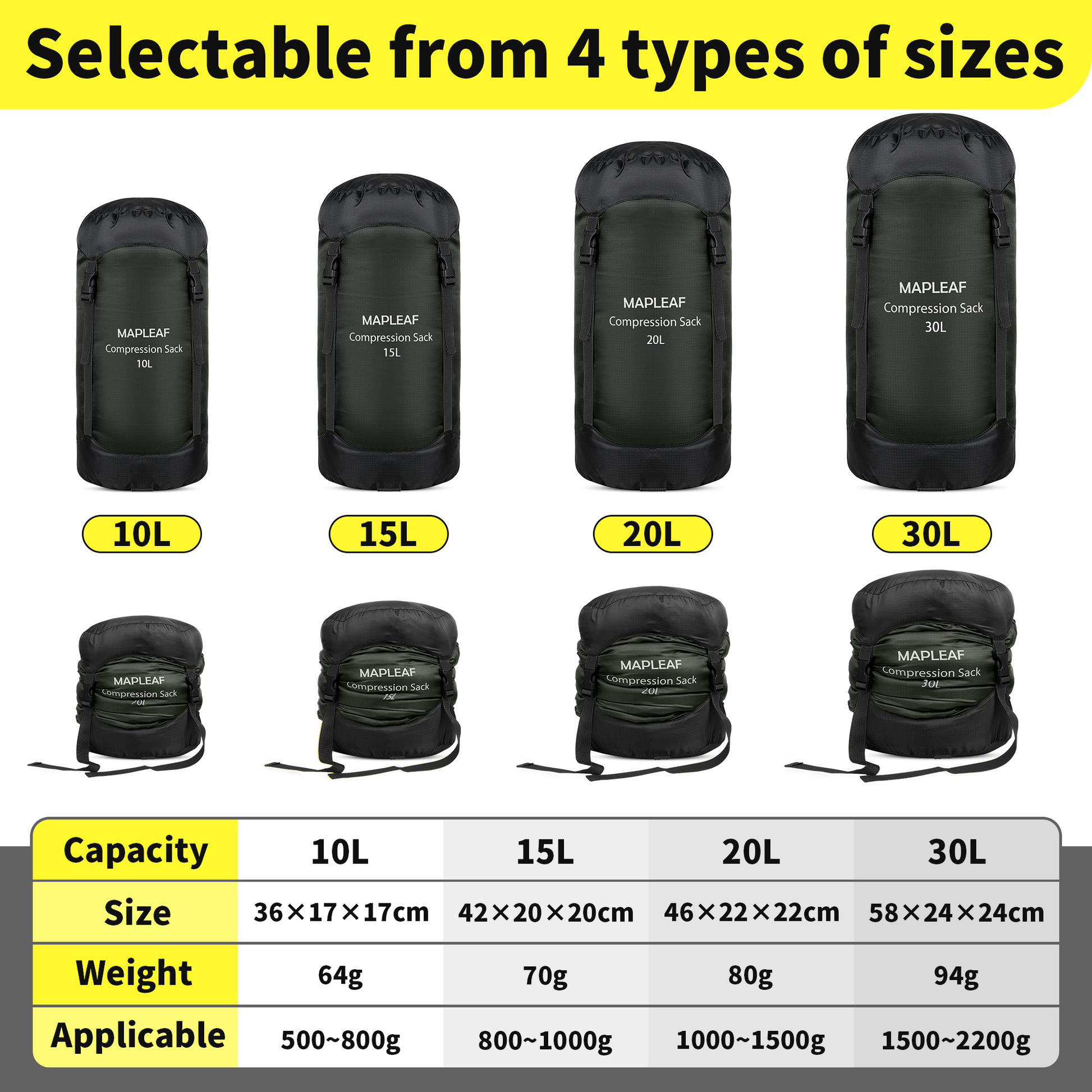 Compression Sack Ultralight Waterproof Storage Bag