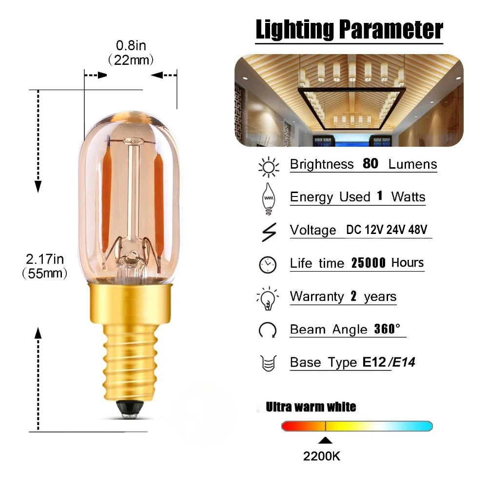 E27 LED Light Bulb 12V 24V - Daylight White for RV & Home