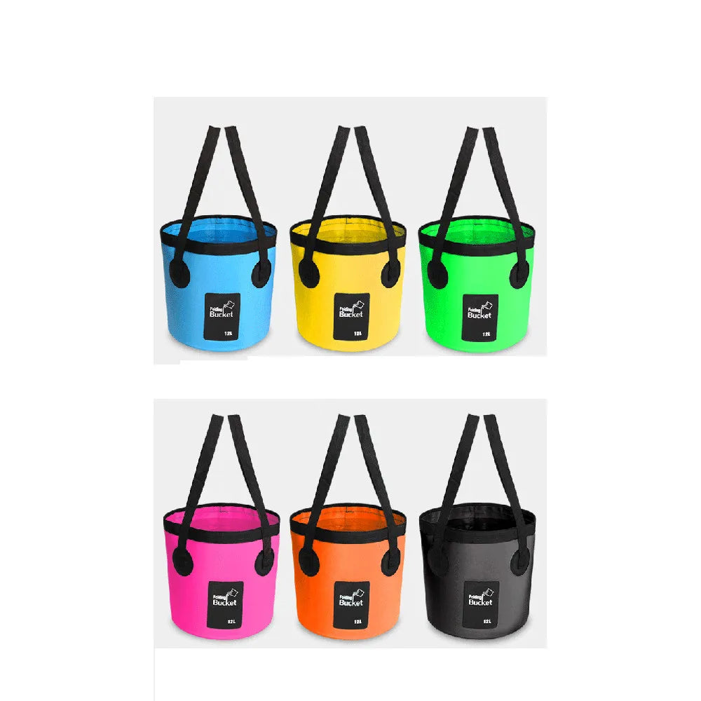 12L 20L Portable Waterproof Water Bag Folding Bucket Water Storage Container Carrier Bags For Fishing Camping Hiking