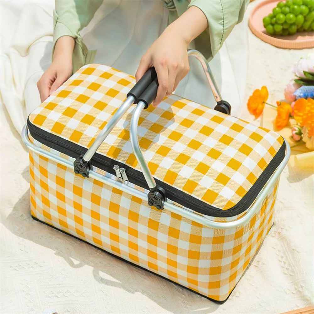 Picnic Basket: Thermal Insulated Picnic Bag - Large Waterproof Cooler Box