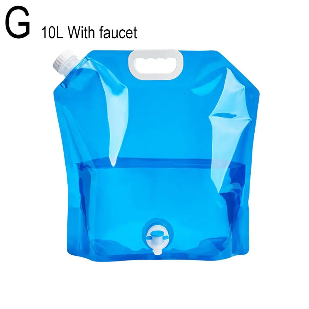 5L Portable Camping Water Bag Foldable Drinking Water Bucket Large Capacity Water Container For Outdoor Travel Lightweight