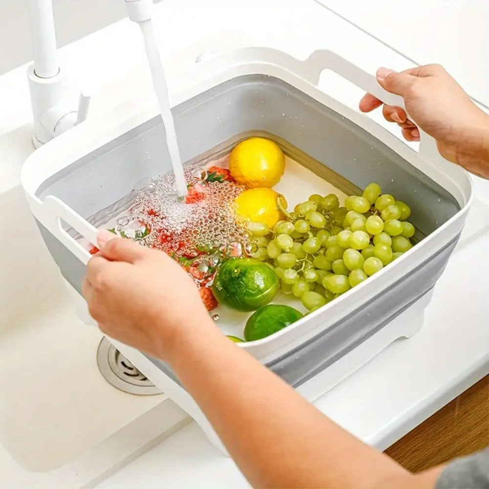 Square Folding Basin: Portable Kitchen & Camping Washbasin
