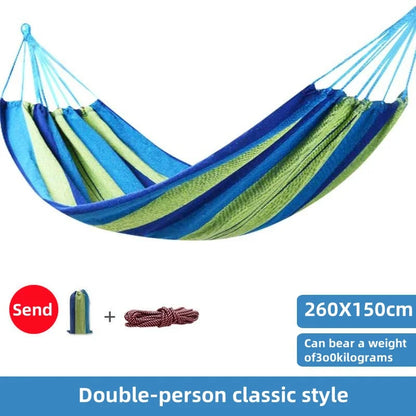 Outdoor Camping Hammock - Double Thick & Portable