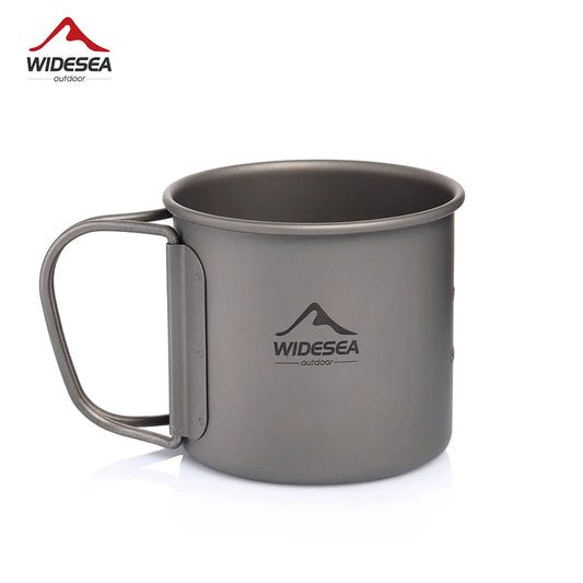 Titanium Camping Mug - Widesea Outdoor Cookware Set