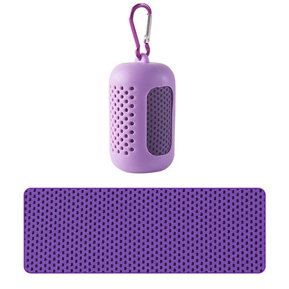 Cooling Quick Dry Towel: Silicone Wrapped for Sports & Beach