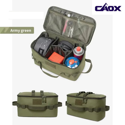 CAOX Outdoor Camping Picnic Bag Camping Supplies Tactical Gear Tent Camping Accessories Large Capacity Travel Bag Picnic Bag