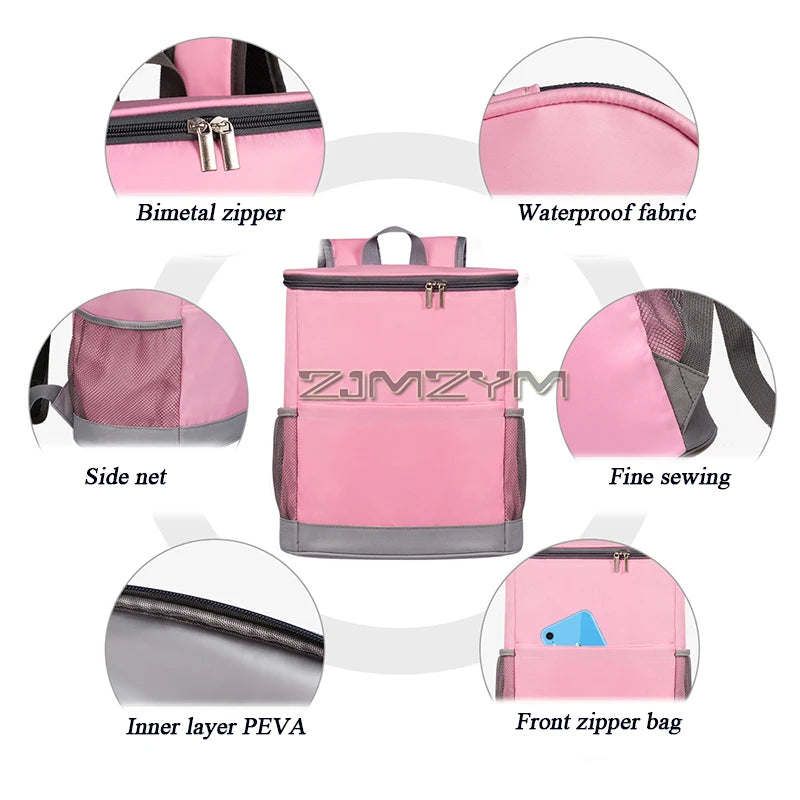 Insulated Bag: Outdoor Backpack Thermal Bag - Insulated & Leak-Proof