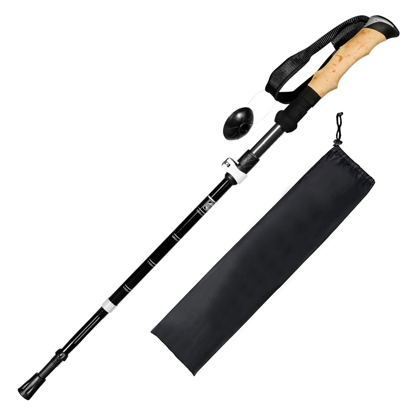 Hiking Sticks: Ultralight Folding Trekking Pole - Portable & Anti-Slip Stick