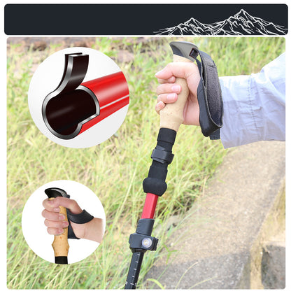 Hiking Sticks: Ultralight Folding Trekking Pole - Portable & Anti-Slip Stick