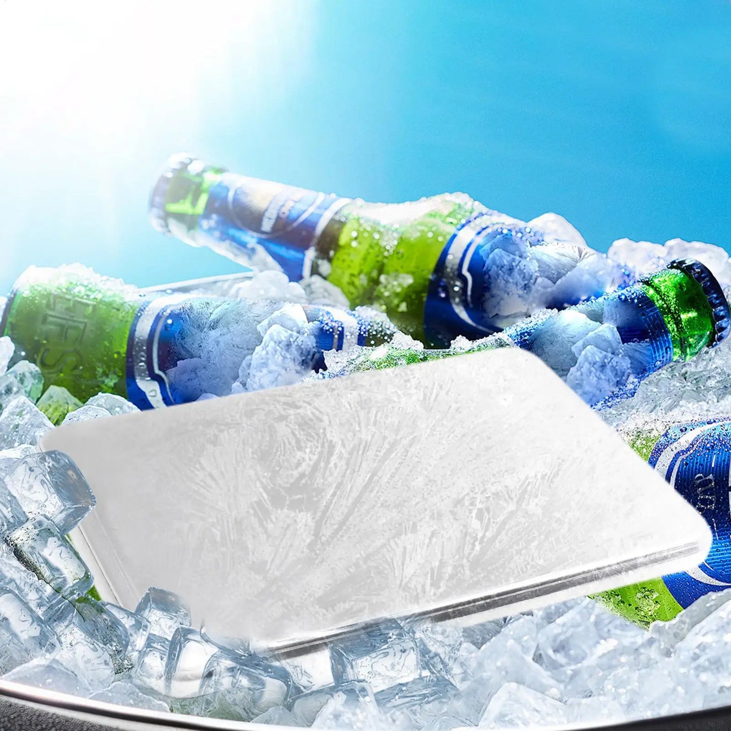 Ice Packs for Lunch Boxes Stainless Steel Cold Packs Long Lasting Quick Freeze Reusable Cooler Camping Kitchen Accessories