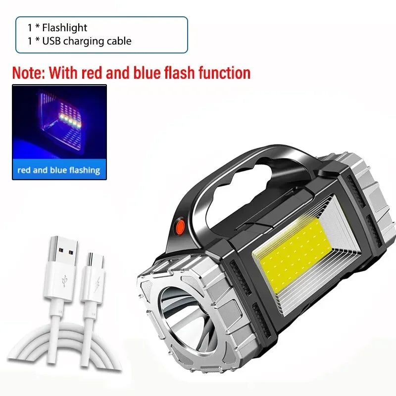 Flash Lights: High Power LED Flashlight - Rechargeable, Waterproof, Multifunction