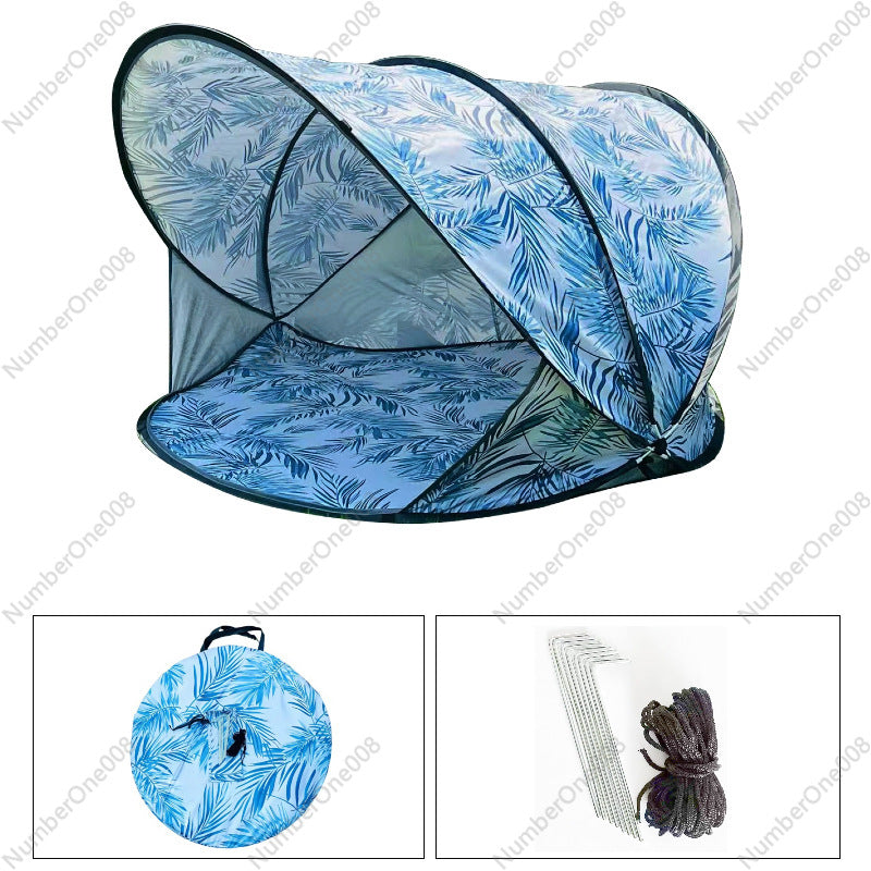 Beach Tent Sun Protection, Windproof Pop-Up, Easy Setup