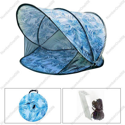 Beach Tent Sun Protection, Windproof Pop-Up, Easy Setup