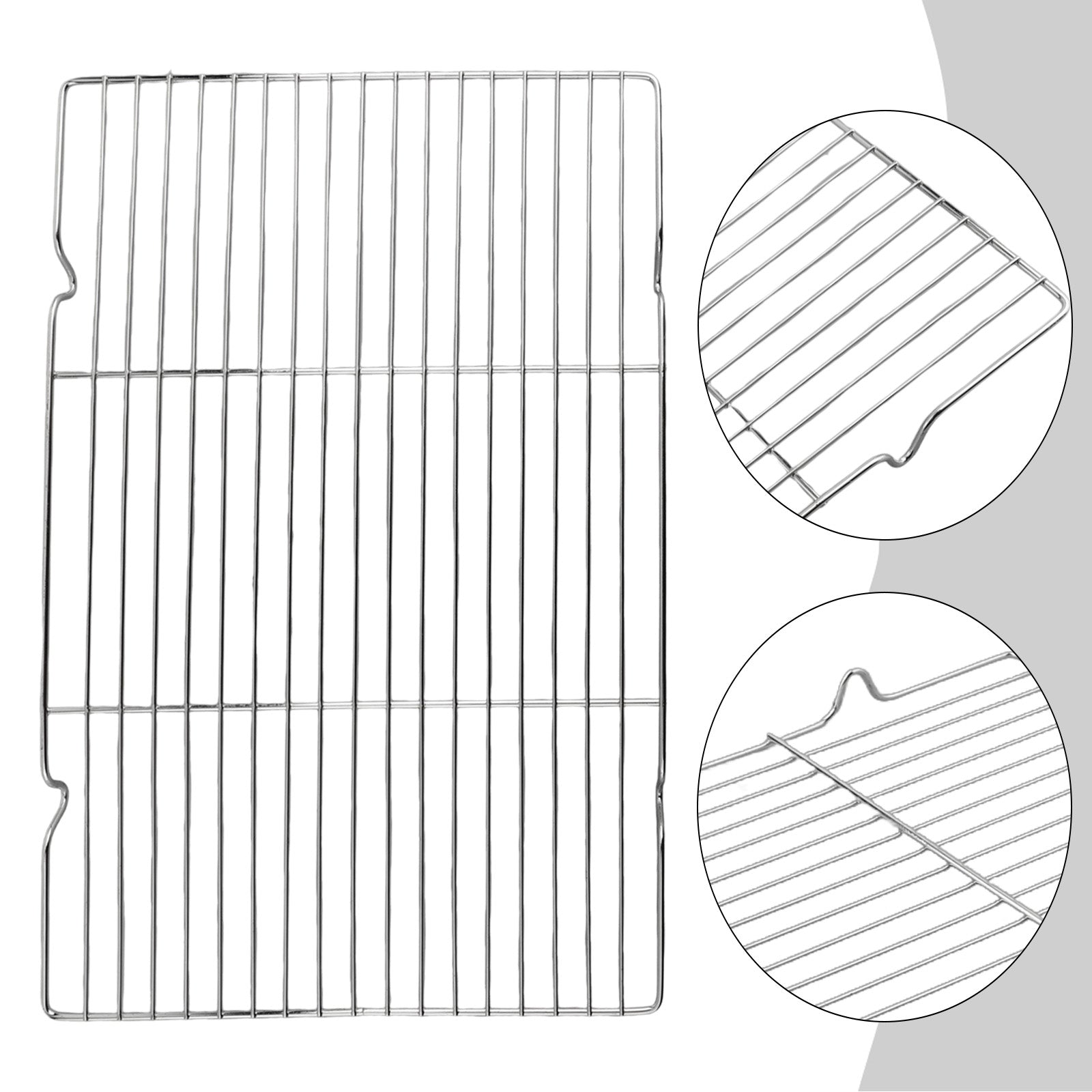 Barbecue Grill: Stainless Steel BBQ Grill Mesh Net - Rectangle Grid
