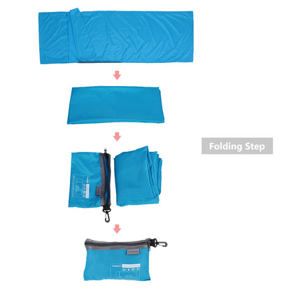 Portable Sleeping Bag Liner with Pillowcase - TOMSHOO 70x210CM