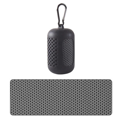 Cooling Quick Dry Towel: Silicone Wrapped for Sports & Beach