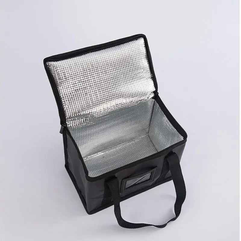 16L Insulated Thermal Cooler Bag Insulation To Keep Cold Large Capacity Portable Lunch Bag Zip Picnic Camping Tin Foil Food Bag