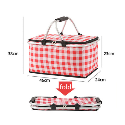 Picnic Basket: Thermal Insulated Picnic Bag - Large Waterproof Cooler Box