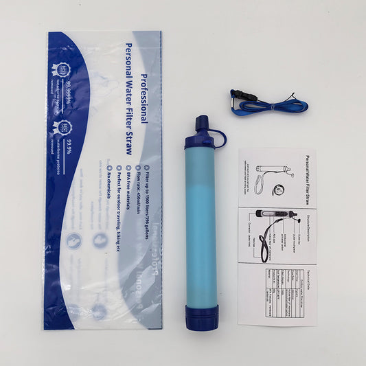 Outdoor Water Filter Straw - Survival Gear for Camping & Hiking