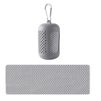 Cooling Quick Dry Towel: Silicone Wrapped for Sports & Beach