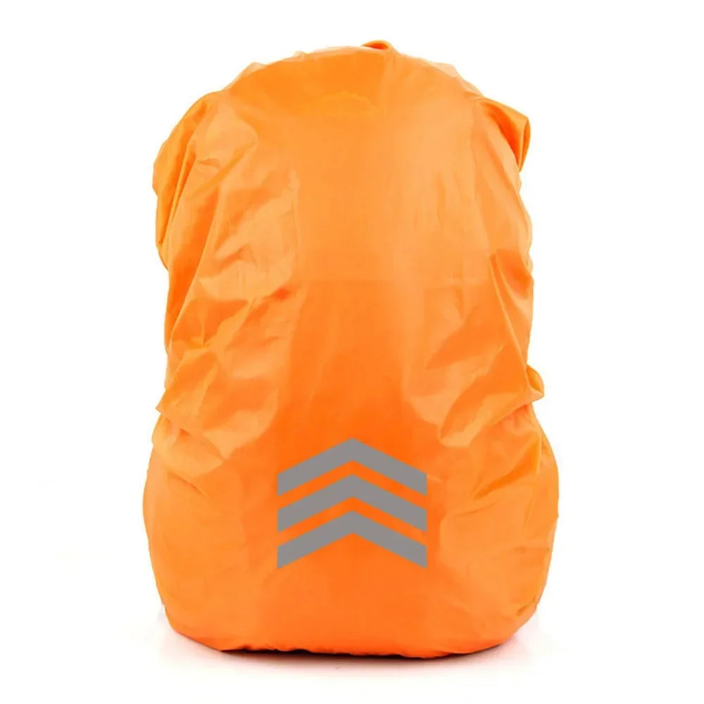 Outdoor Backpack Waterproof Rain Cover Reflective Lightweight Bag Dust Cover for Hiking Mountaineering Safety Travel 18-45L Use