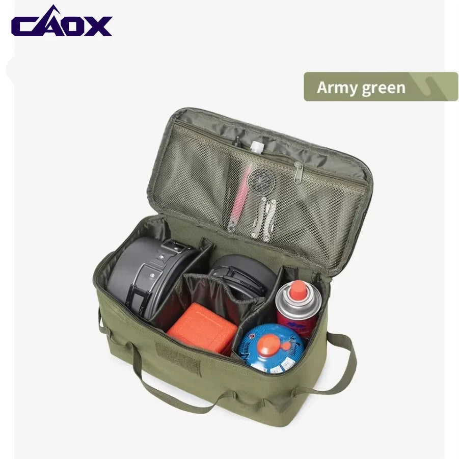 CAOX Outdoor Camping Picnic Bag Camping Supplies Tactical Gear Tent Camping Accessories Large Capacity Travel Bag Picnic Bag