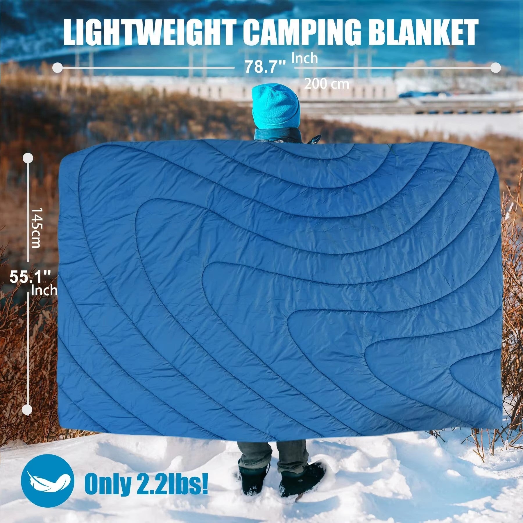 Camping Blanket - Waterproof 200x140cm - Cozy & Portable