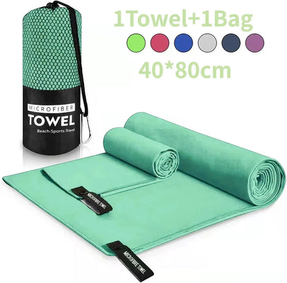 Quick-Dry Towel 40x80CM - Swim, Gym, Beach, Camping