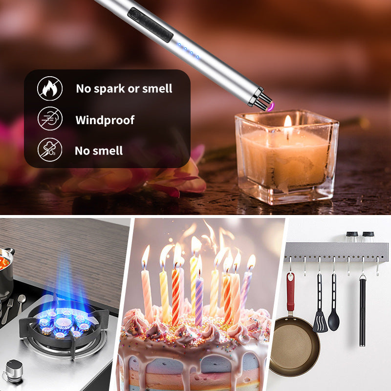 Windproof Electric Lighter - Portable Flameless Type-C 2025