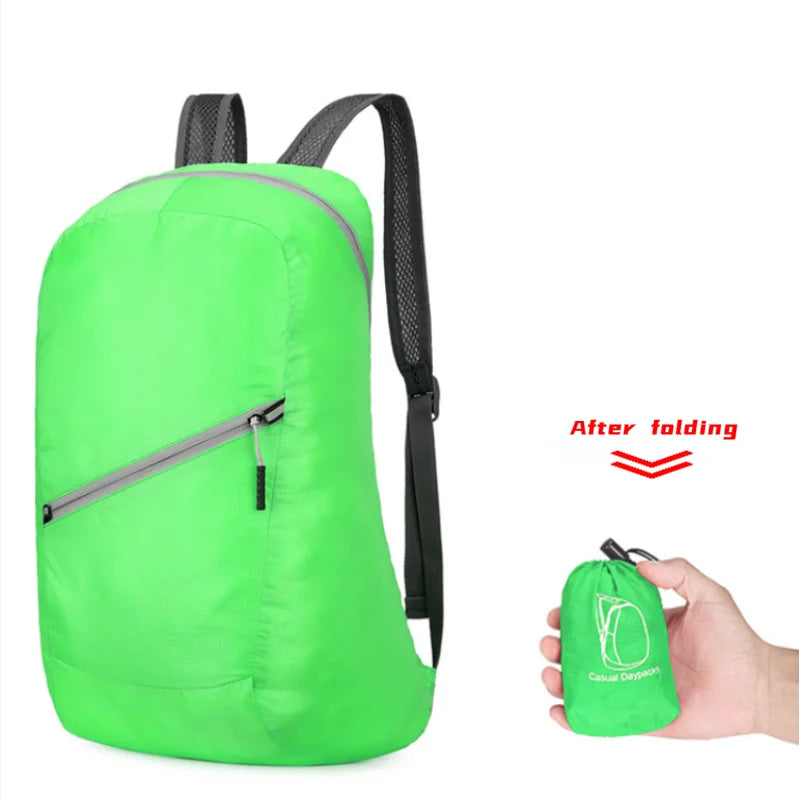 Backpack: Portable Foldable Travel Backpack - Waterproof & Unisex