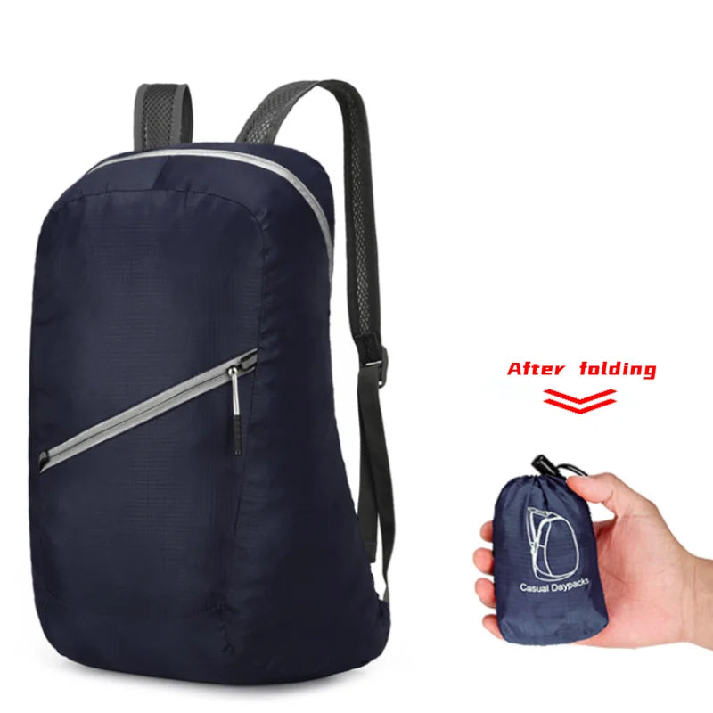 Backpack: Portable Foldable Travel Backpack - Waterproof & Unisex