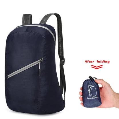 Backpack: Portable Foldable Travel Backpack - Waterproof & Unisex