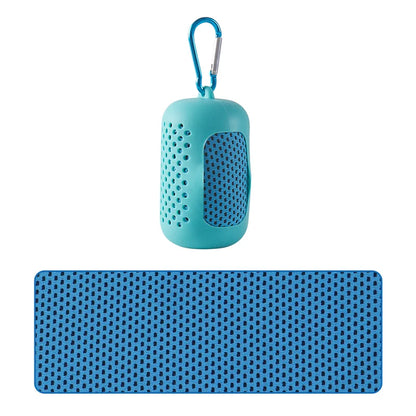Cooling Quick Dry Towel: Silicone Wrapped for Sports & Beach