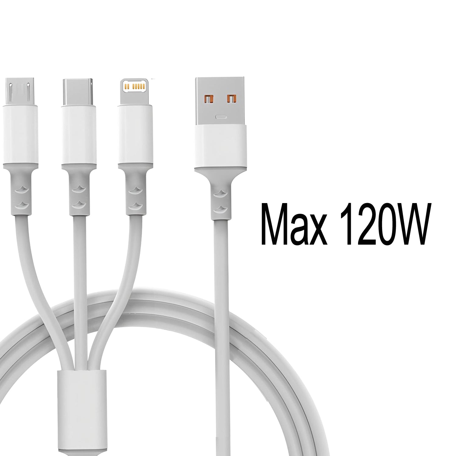 USB Charger Cable: Micro USB, Type C for iPhone & Samsung