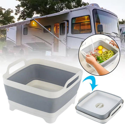 Washbasin: Travel-Friendly Folding Sink Basket