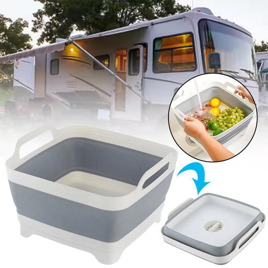 Washbasin: Travel-Friendly Folding Sink Basket