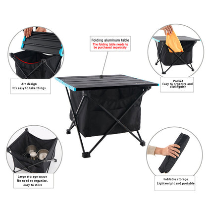 Storage Bag: Portable Camping Table Bag - Foldable Outdoor Storage