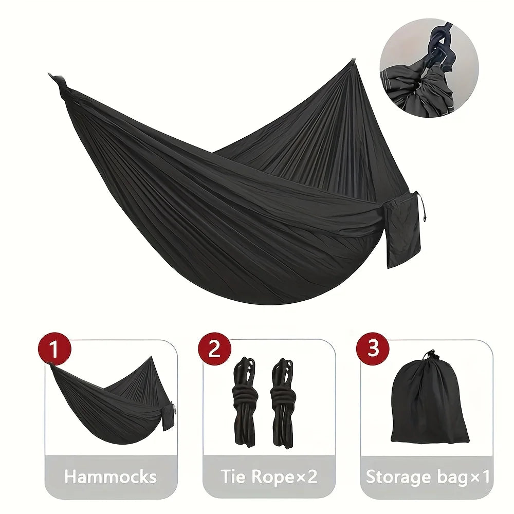 Camping Hammock Set: Lightweight, Durable for Beach & Hiking