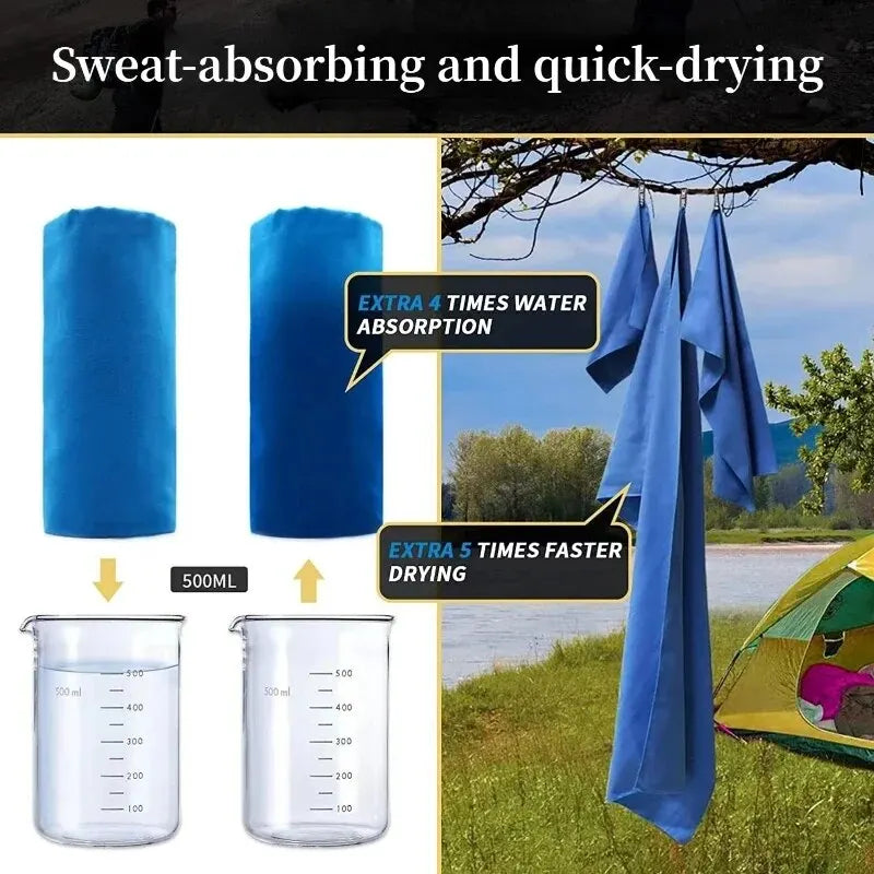 Quick-Dry Towel 40x80CM - Swim, Gym, Beach, Camping