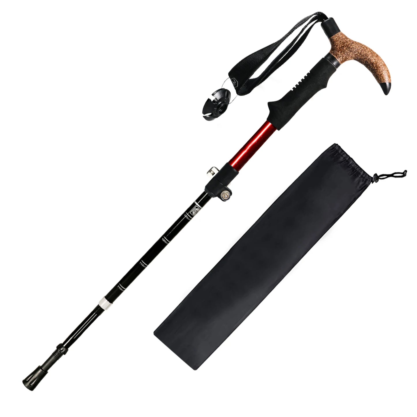 Hiking Sticks: Ultralight Folding Trekking Pole - Portable & Anti-Slip Stick