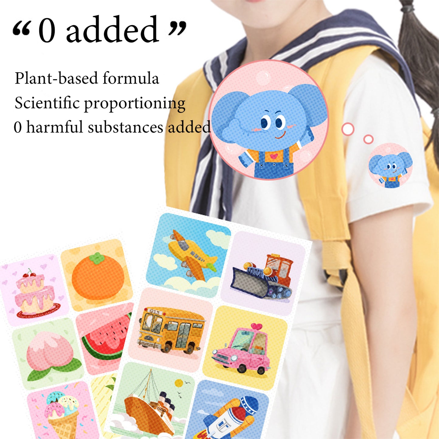 Mosquito Repellent: 36Pcs Plant-Based Mosquito Stickers - Safe for Kids & Pregnant Women