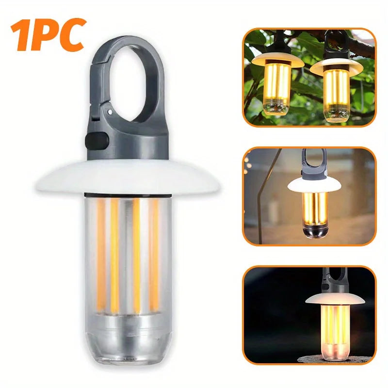 USB-C Rechargeable LED Camping Lantern with Hook Lightweight,Handheld Flashlight for Hiking,Exploring,Fishing Emergency Work
