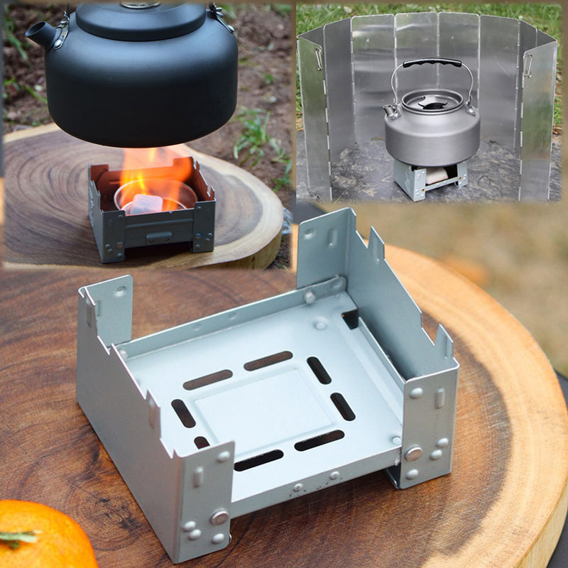 Camping Stove: Alcohol Solid Fuel - Portable BBQ & Camping Essential