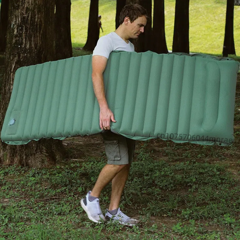 Inflatable Mattress & Camping Pillow - Moisture-Proof Pad