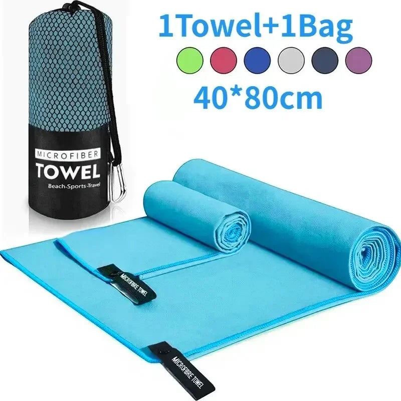 Quick-Dry Towel 40x80CM - Swim, Gym, Beach, Camping