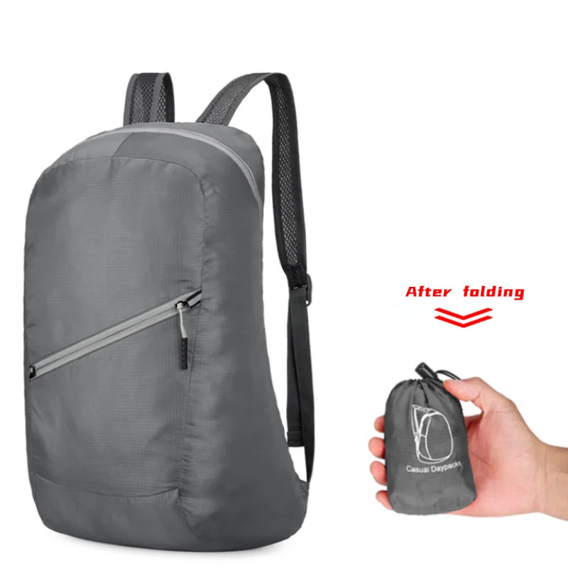 Backpack: Portable Foldable Travel Backpack - Waterproof & Unisex